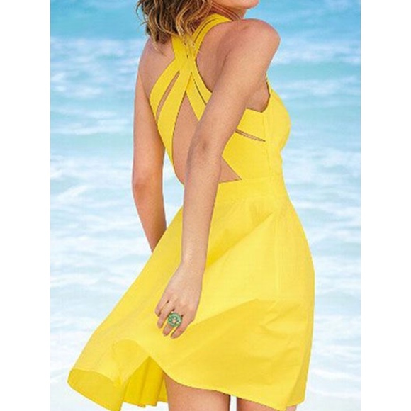 canary yellow sundress